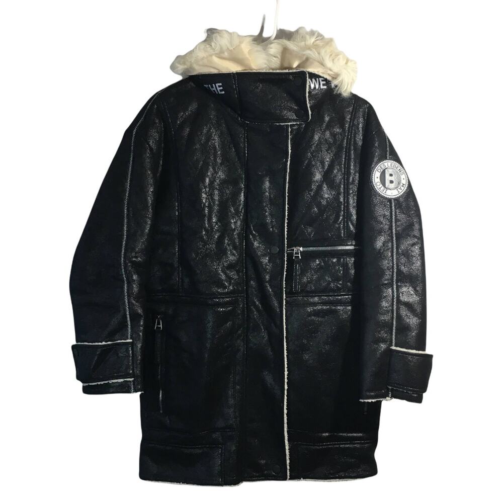 Basic House Women's Faux Fur Collar Jacket Size XS Classic Cold Winter Wear